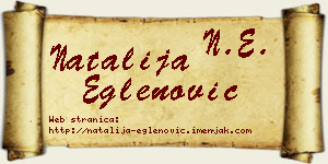 Natalija Eglenović vizit kartica